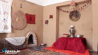 نمای داخلی اتاق های سنتی اقامتگاه بوم گردی راگه - رفسنجان - روستای ناصریه